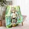 1pc Blanket Genshin Impact characters5 Print Design, Lightweight Blanket for Sofa, Bed- Soft &Warm, Gift for All Seasons like Christmas, Halloween