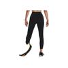 Under Armour Logo Embroidered Slim Fit Nine-Point Fitness Pants Women Bottoms Black 1377059-001