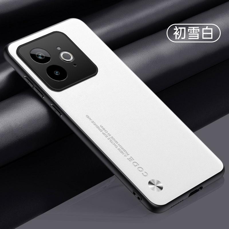 Luxury Vegan PU Leather Business Style CaseFor Realme GT7 Pro Racing 5G 6.78" Matte Soft Silicone Shell Protection Bumper