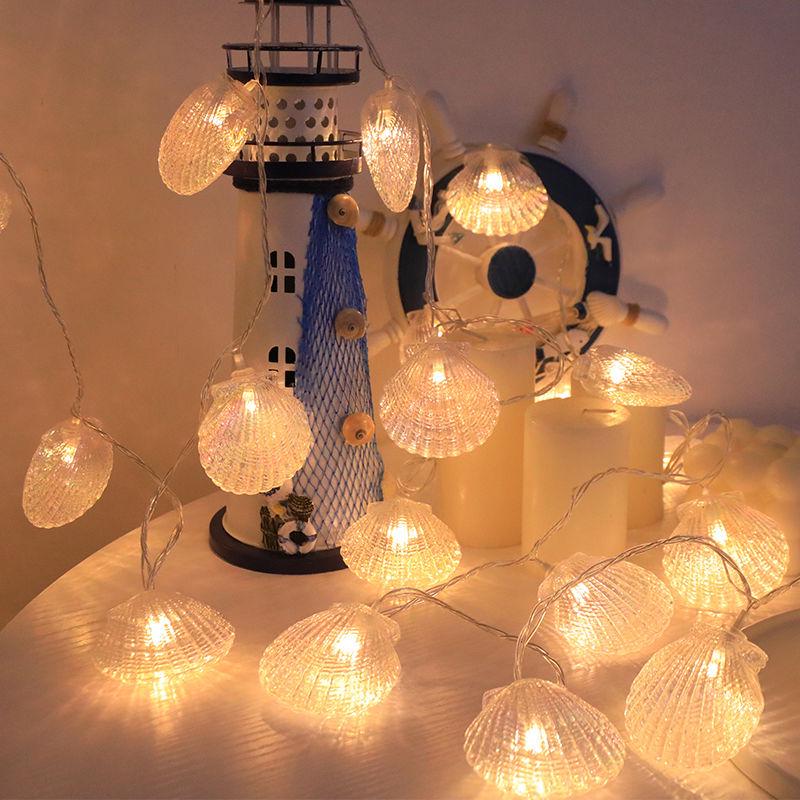 LED Seashell Star Tent & Living Room Decorative Light - Perfect for Camping or Night Market Atmosphere