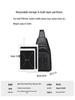 Gentleman's Genuine Leather Crossbody Chest Bag - 2023 Fashion Single Shoulder Backpack