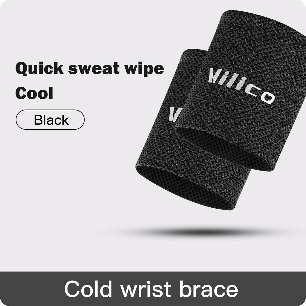 1/2 Pcs Cold Wrist Support Band Wristband Sport Bracers Sweat Towel Cuff Tennis Sweat Bands Guard For Basketball Fitness Wrist