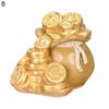Auspicious Imitation Gold Ingot Ornament Plastic Mascot Display Crafts Home Decor