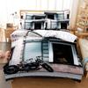 Moto 3D Digital Bedding Sets Home Bedclothes Super King Cover Pillowcase Comforter Textiles Bedding Set  Bed Cover Set