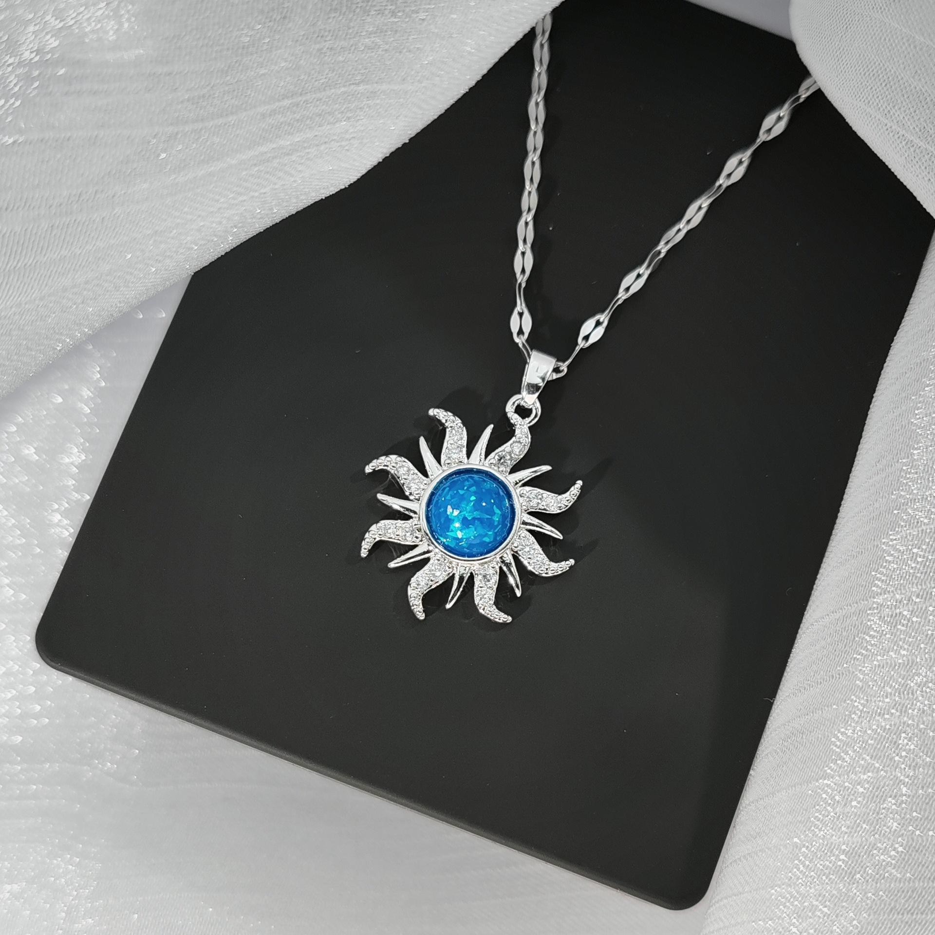 

Подсолнух Ожерелье Женская Индивидуальность Универсальный Дофамин Барби Циркон Ювелирные Изделия