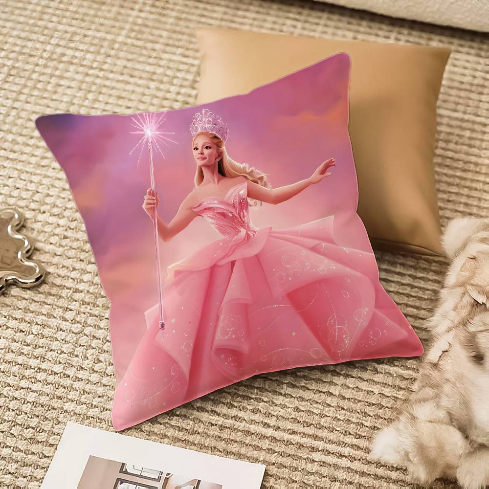 Fantasy Musical Film W-Wicked-MT Pillow Case Comfort Sofa Bed Silky elegant Invisible zipper Decorative cushion cover