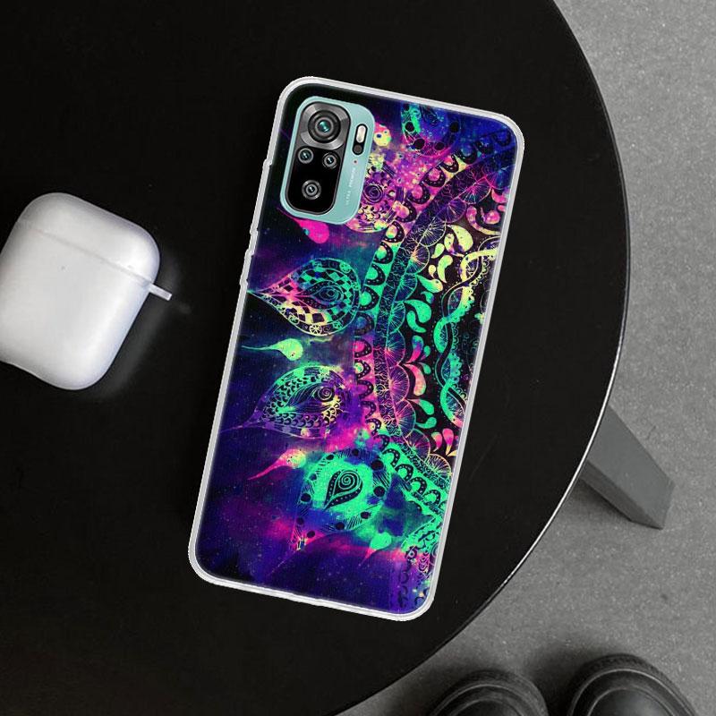 Mandala Sonnenblume Mandala Handyhülle Cover für Xiaomi Redmi Note 15 14 13 12 11 Pro Plus 14S 12S 11S 11T 11E 10S 10 Individuell F