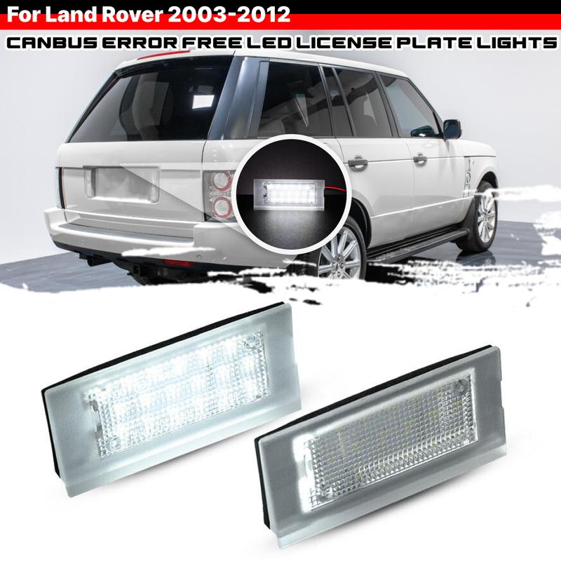 2 шт. Для Land Rover Range Rover 2003-2012 Белый светодиодный фонарь подсветки номерного знака Замена