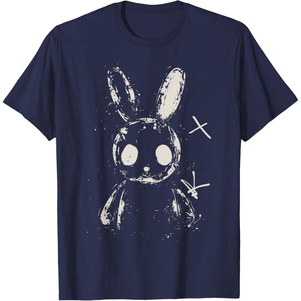 Creepy Cute Bunny Rabbit Alt Goth Grunge Horror Aesthetic T-Shirt