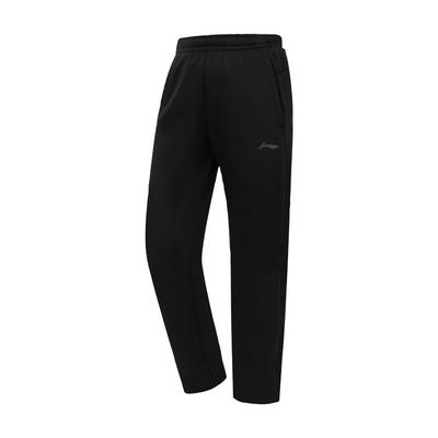 Li Ning Solid Color Breathable Comfortable Versatile Knit Sports Pants Men Bottoms AKLU822-1