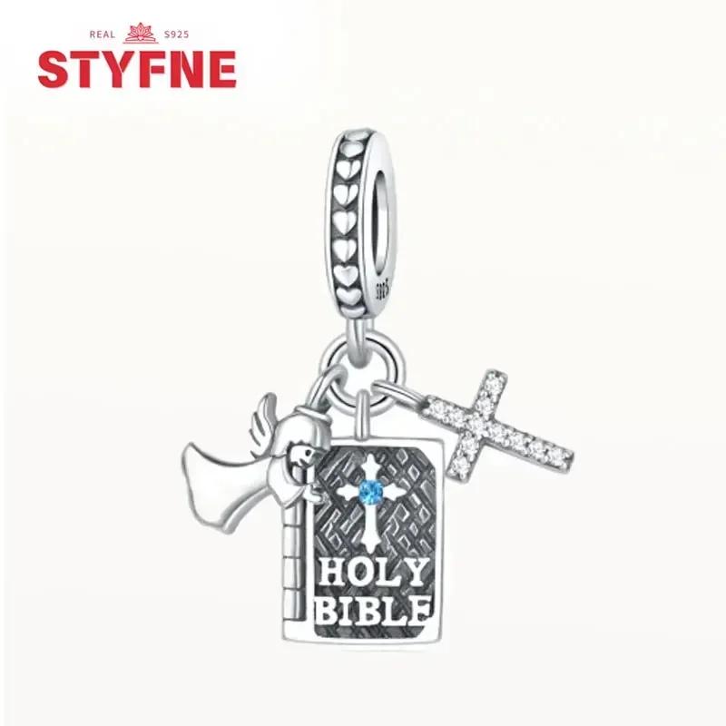 Copper Charms Religion Heart Lucky Eye Cross Beads Fit Originalbracelet For Women Fine Jewelry Gift