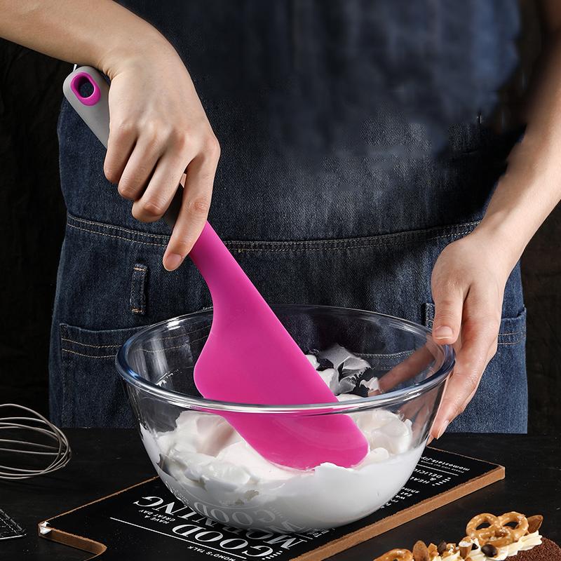 Butter Knife Silicone Cream Butter Cake Spatula Mixing Batter Scraper Brush Butter Mixer Cake Brushes Baking Tools