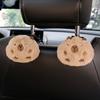 1 or 2PC Cute Cartoon Capybara Car Seat Back Hooks Storage Auto Headrest Organizer Hanger for Groceries Bag Handbag Decoration