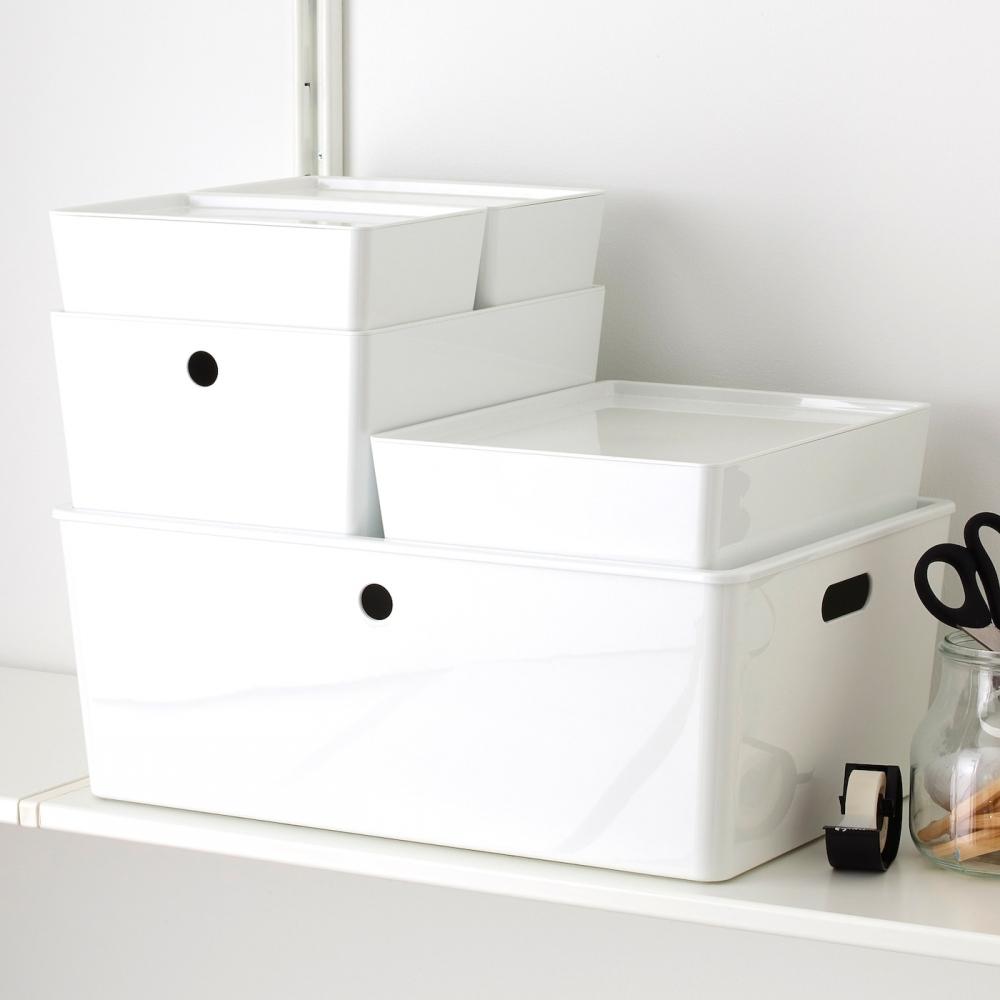 IKEA KUGGIS Keksdose Deckel weiß 26x35 cm günstig kaufen — Preis, kostenloser Versand, echte Bewertungen mit Fotos — Joom