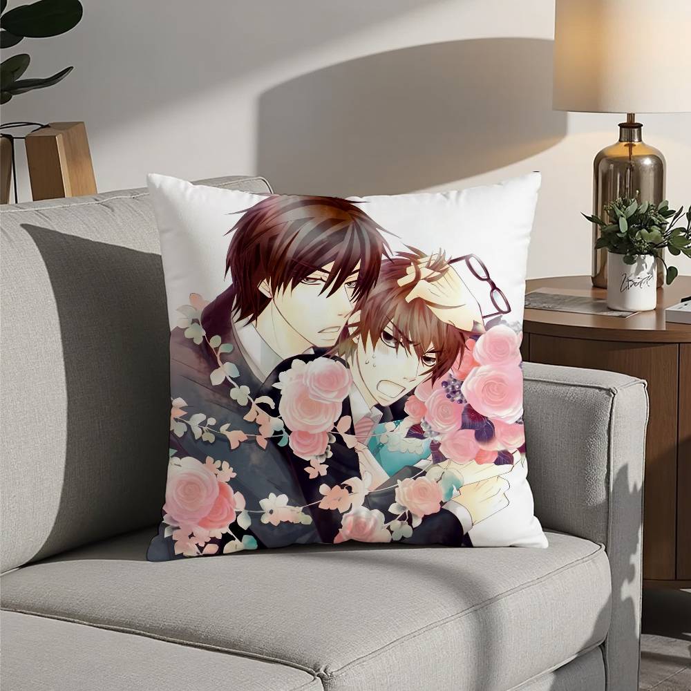 Anime S-Sekaiichi Hatsukoi Pillow Case Sofa Decorative Home Double-sided Printing Short Plush Cushion Pillow Cover Holiday Gift