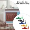 Alligators Clip Banana Plug Test Probes Leads Cable Probes Connectors 4mm Banana Plug Cable Clip Insulated Electric Clip