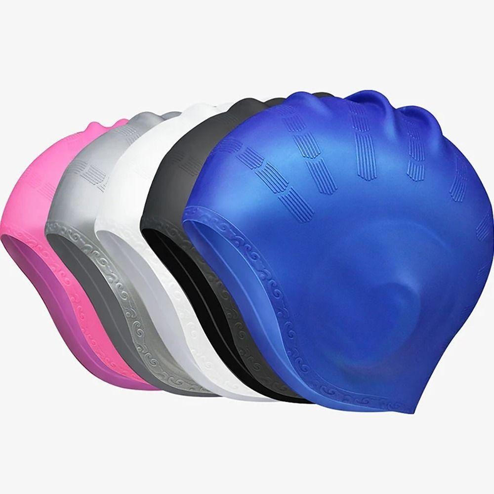 Silicone Material Swimming Pool Cap Comfortable Fit Sports Swim Hat  Swimming Pool