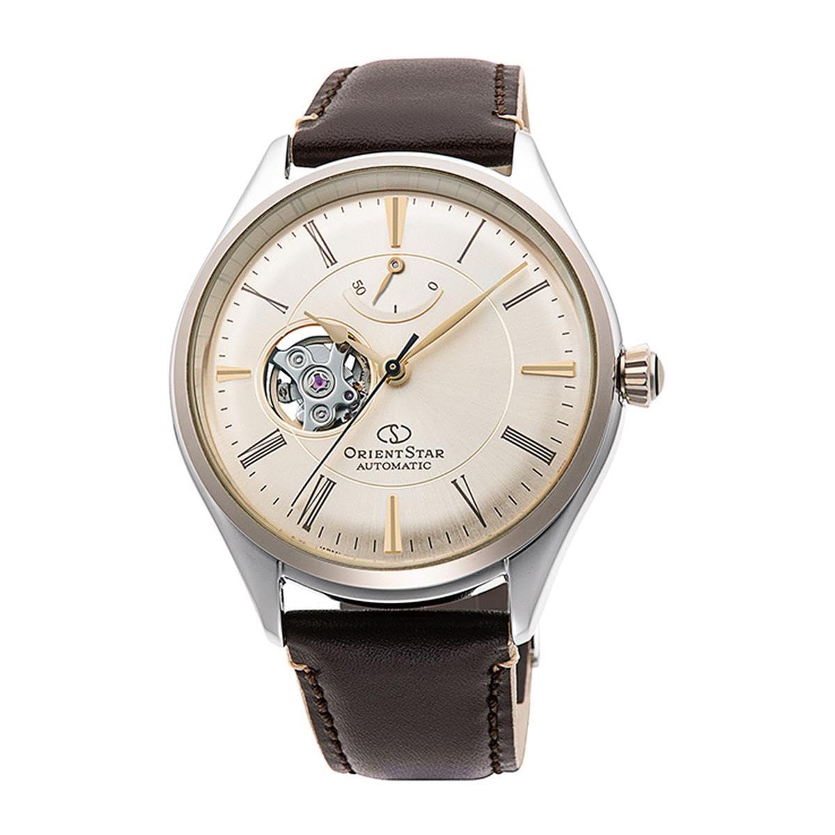 

[Orient] ORIENT Watch ORIENTSTAR Mechanical Automatic Winding (Hand Winding Included) Classic Semi-skeleton Champagne Gold RE-AT0201G00B Men s