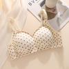 High school college student underwear women's small and thin chest lifts gather to prevent sagging, no steel ring girl bra cover collects