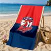 Serviette de plage Esprit d'équipe des Sydney Roosters, Séchage rapide, Facile d'entretien, Convient aussi bien pour le fitness que pour les vacances à la plage, Essentiel de sport
