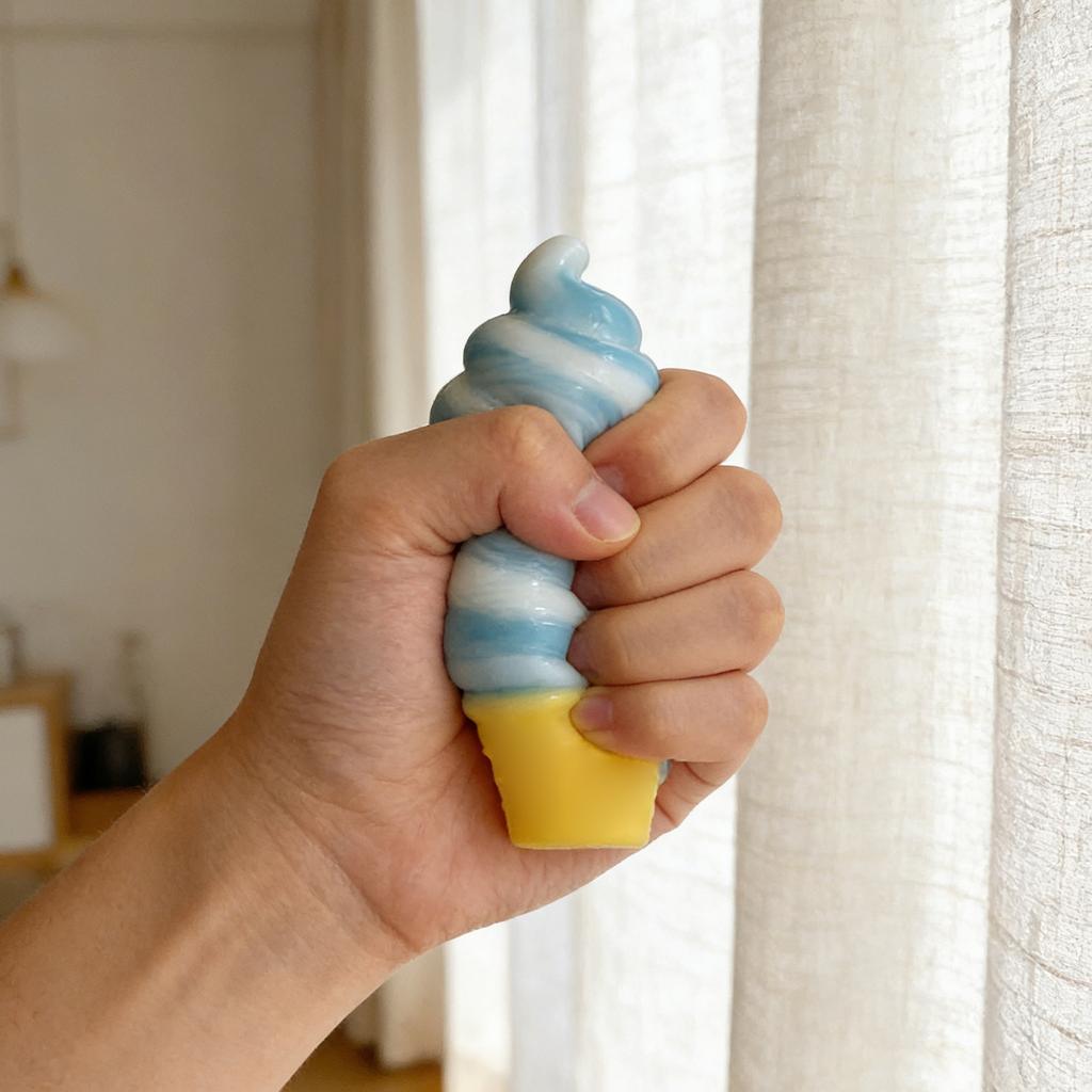 Maltose-flavored Ice Cream With A Soft, Translucent Texture Slow- Ice Cream With A Bouncy Feel Jelly-like Texture For Kneading