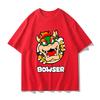 Super Mario Bowser T-shirt, Unisex Summer Y2K Style Pure Cotton Breathable Anime Short Sleeve Streetwear T-Shirt
