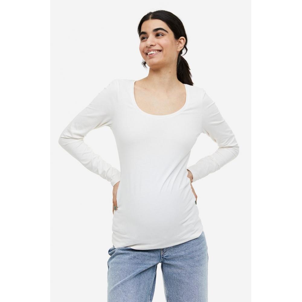 

HM MAMA Комплект из 2 предметов хлопкового топа кремово-черного цвета