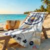 Manchester City Personalized Text Beach Towel Soft Durable Quick-Dry