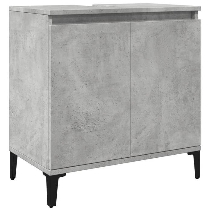 VidaXL Concrete Grey Sink Cabinet 58x33x60 Cm Engineered Wood, Bathroom Vanity Unit, Bathroom Cabinet, 857116