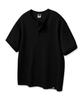 ALVINCLO 3-Button Henley Neck Loose Fit Short Sleeve T-Shirt Ast4773 (5 Colors)