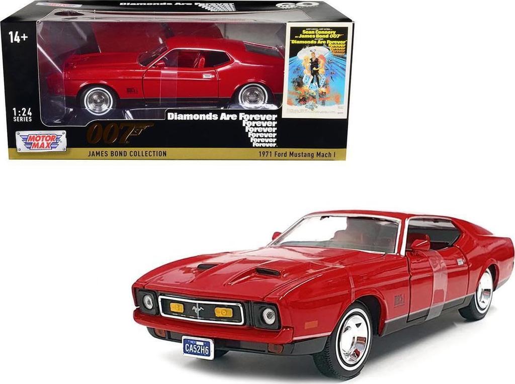 MOTORMAX 007 Bond Car Mini Car Ford Mustang USA MUSTANG Mach 1 1971 Film 007 Diamanty jsou navždy 1/24 [Položka]