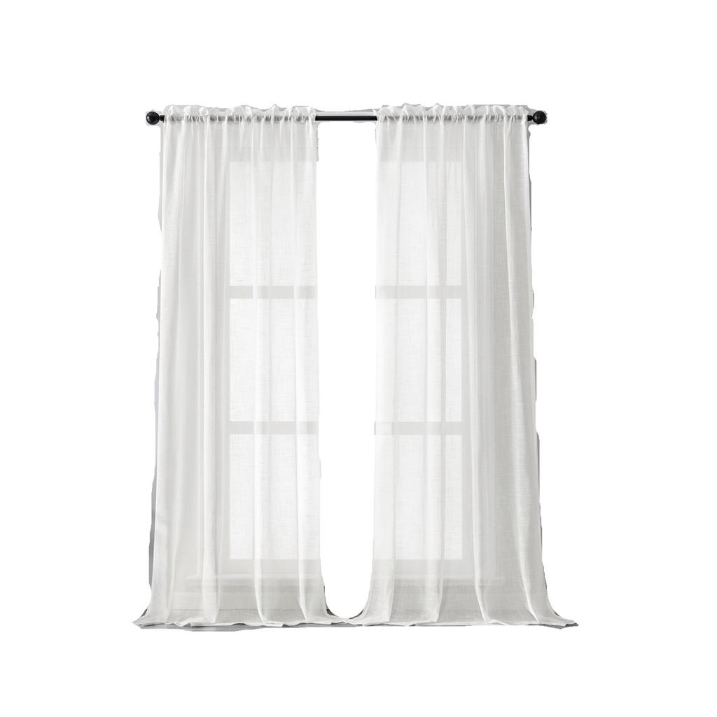 Tela de Janela Cinza de Bambu Cruzado Linho Poliéster para Varanda Acabada, Tela de Janela É Opaca