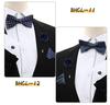 Korean Style 4-Piece Men's Bow Tie & Pocket Square Set for Weddings & Formal Events