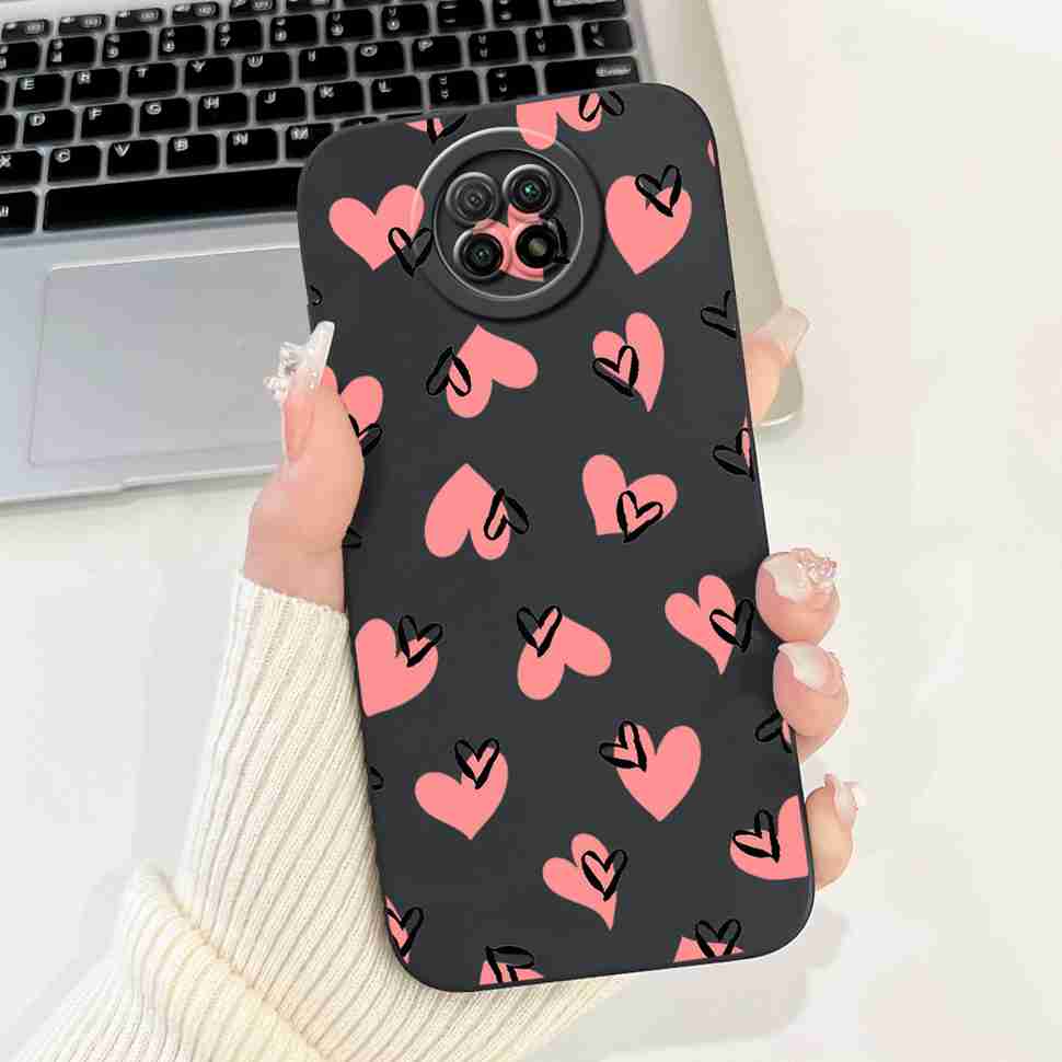 For Redmi Note 9 5G M2007J22C Case Cartoon Rabbit Soft Silicone Matte Cover For Xiaomi Redmi Note9 5G 6.53" Flower Shell Capa