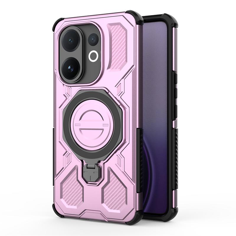 Magnetic Wireless Charge Cover For Vivo V60 5G Phone Holder Armor PC Back Case For Vivo V60 Cover For Vivo V60 Case 6.77 Inch