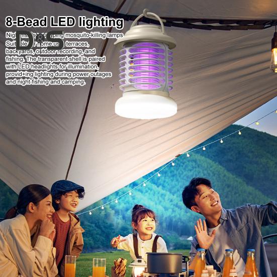 Mosquito Lamp USB Rechargeable IP66 Waterproof Safe To Use Outdoor Indoor Mosquito Zapper Electric Insect Fly Trap