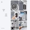 Rechargeable Oscillating Floor & Table Fan with Voice Control - Dual-Use Electric Fan with Timer