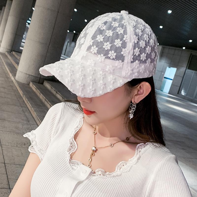 Ultimo Cappellino da Baseball Floreale Estivo alla Moda Versatile Cappellino con Visiera All-Match Trendy