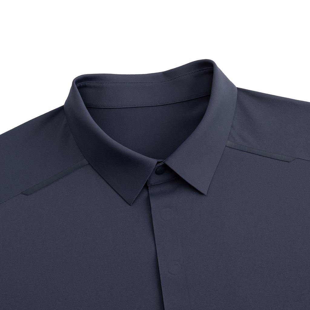 Anta Champion Breathable Mens Short Sleeve Polo Shirt Men Polo Shirts Jing-Mo-Blue 152620157-3