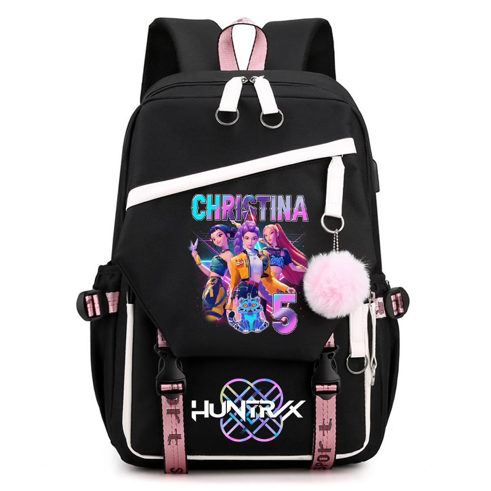 Anime K-Pop Demon Hunters Printed Large Capacity Backpack for Teenger Student Girl Boy Schoolbag Bookbag Women Waterproof Travel Bag Gift