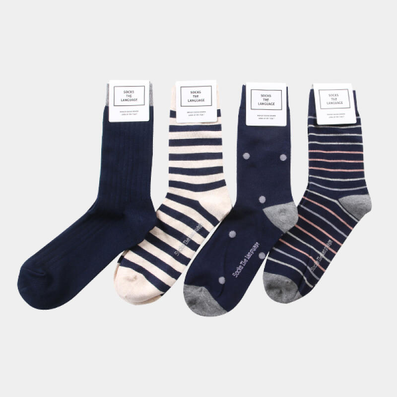 Pannier Pattern Men s Socks (4 SET)
