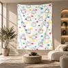 Decorative Tapestry,Miffy Printed Wall Art, Lightweight Wall Hanging For Bedroom Background