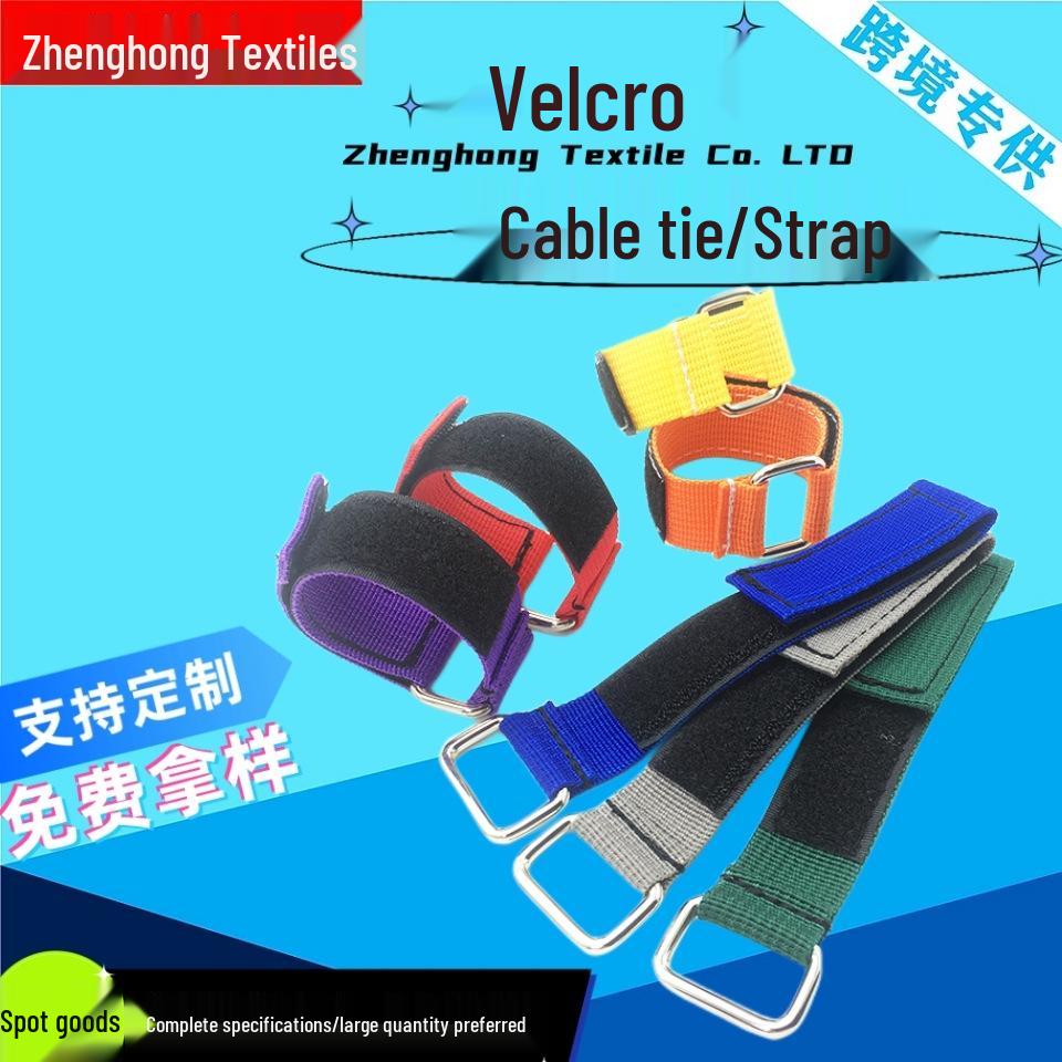 

Нейлонова стяжка-липучка з реверсною пряжкою Black 12mm x 100mm