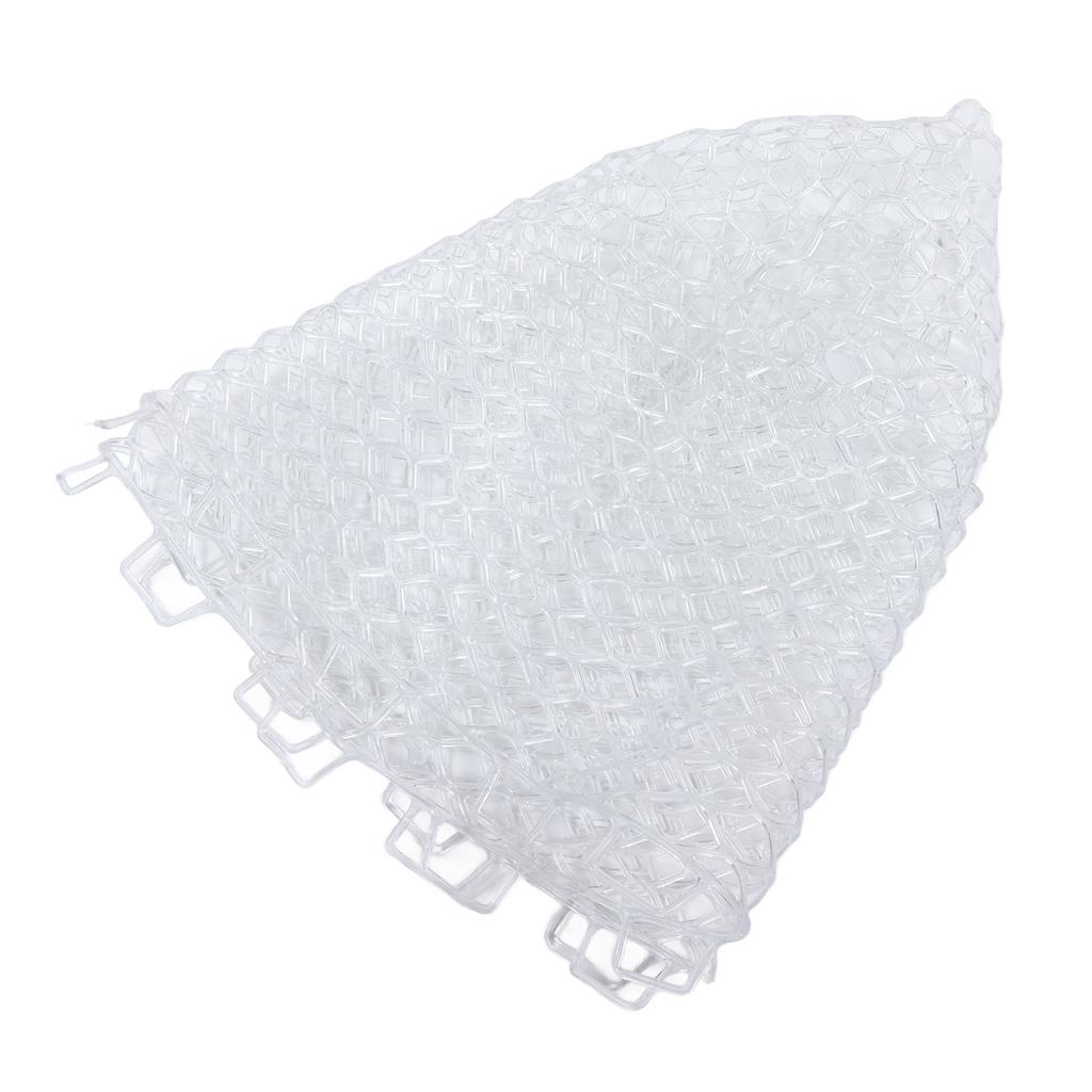 Fly Fishing Landing Net Clear White Soft Rubber Mesh for Trout Catch and Release for Fishman 32cm
