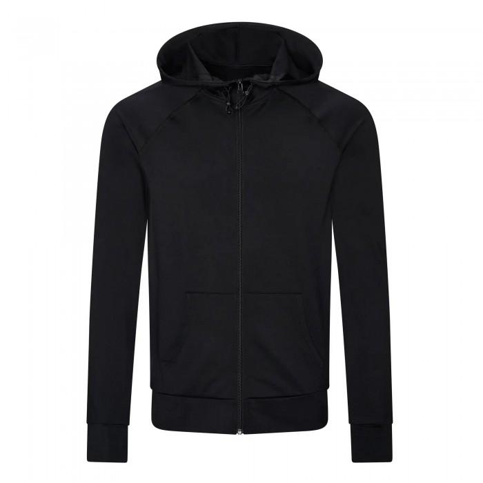 Just Cool Mens Plain Slim Full Zip Hoodie