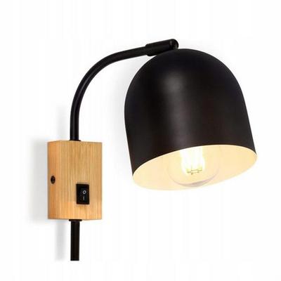 Wall Lamp - NETTLIFE - 330° Adjustable Spotlight - Black - Metal - 1 E14 Bulb