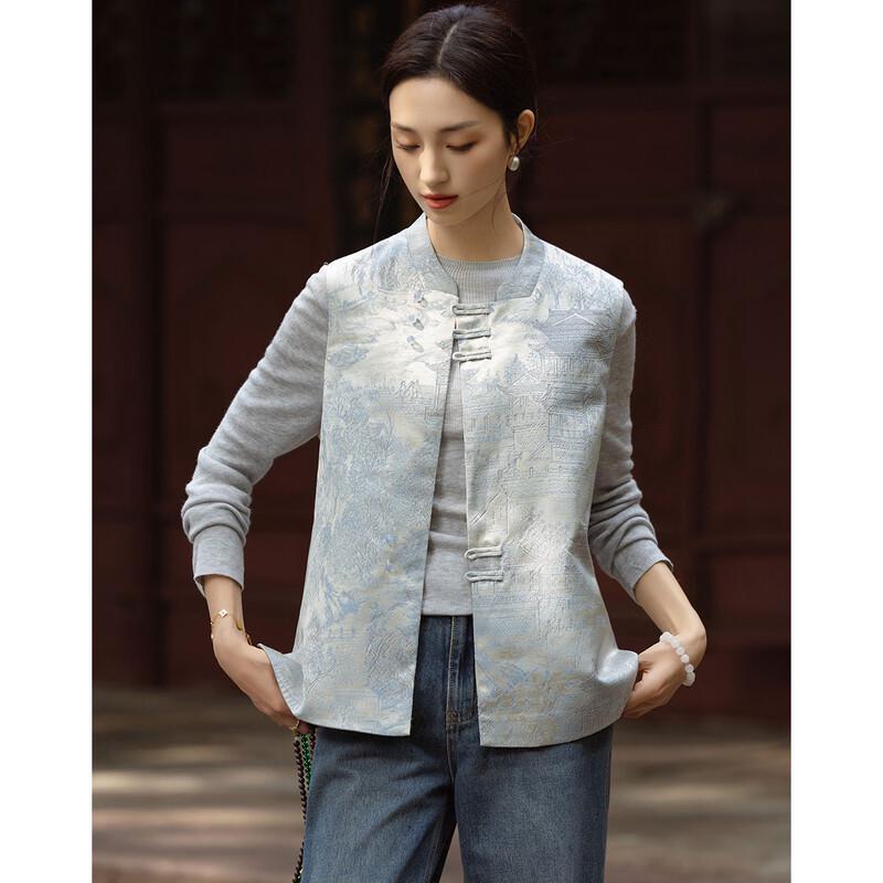 Women's Chinese Style Jacquard Sleeveless Vest