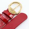 Louis Vuitton Ceinture Belt M6980 Pomdamul Red Monogram Vernis Women Used