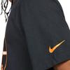 Nike Pánské tričko s krátkým rukávem a kulatým výstřihem, pulovr s potiskem písmen, černé DB5948-010