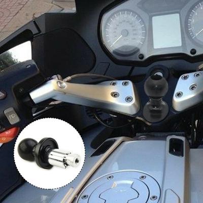 Aluminum Alloy Mount Ball Head Kit Motorcycle Bike Rubber